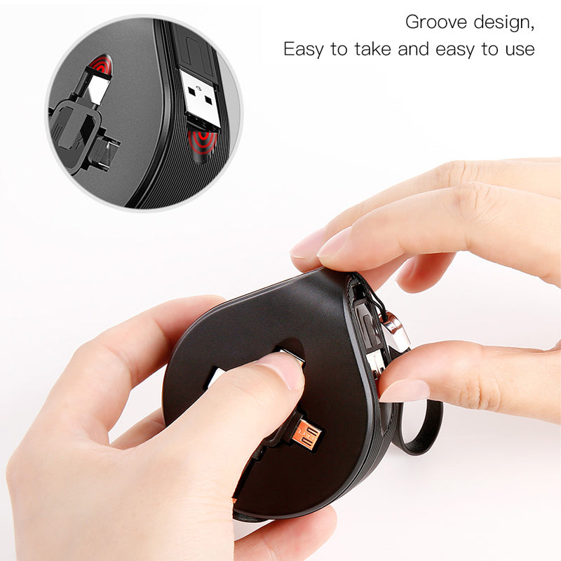 Telescopic data line three-in-one fast charging data line Telescopic data line three-in-one fast charging data line